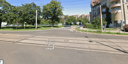 Modernizacja torowiska tramwajowego w ul. Glinianej na wysokości z ul. Łódzką (1.68)